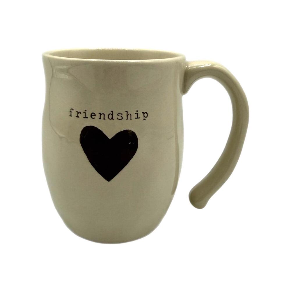 DEMDACO 16oz Friendship Heart Stoneware Coffee Mug – Friend Gift